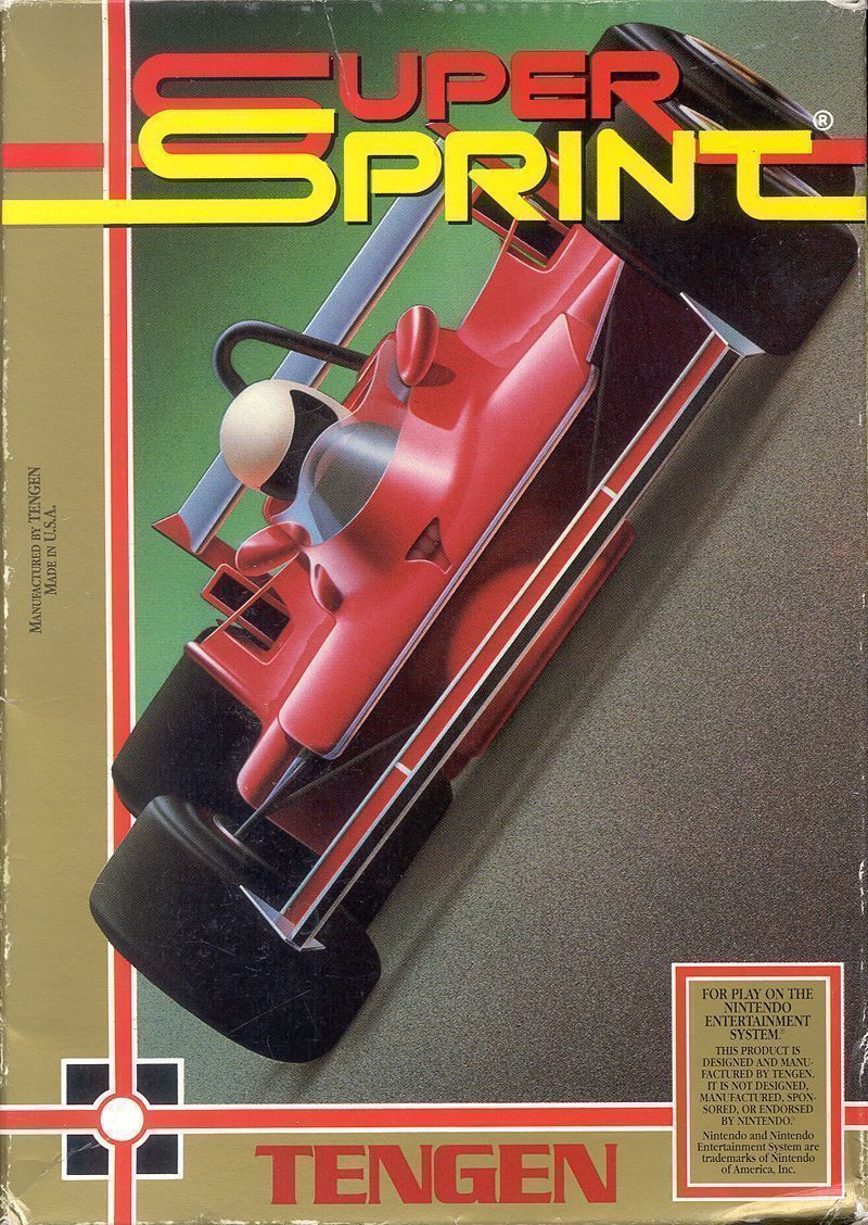 Super Sprint (1987)(The Hit Squad)[re-release] (USA) Game Cover